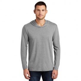 District DM139 Perfect Tri Long Sleeve Hoodie - Grey Frost