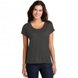 District Made DM412 Ladies Ladies Drapey Dolman Tee - Charcoal