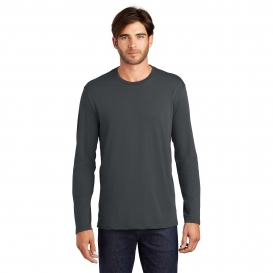 District DT105 Perfect Weight Long Sleeve Tee - Charcoal