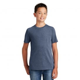 District Made DT130Y Youth Perfect Tri Crew Tee - Navy Frost