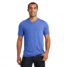 District Made DT1350 Mens Perfect Tri V-Neck Tee - Royal Frost