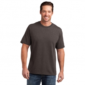 District Made DM108 Mens Perfect Blend Crew Tee - Heathered Brown
