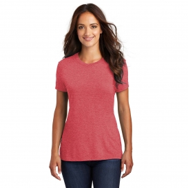District DM130L Women\'s Perfect Tri Tee - Red Frost
