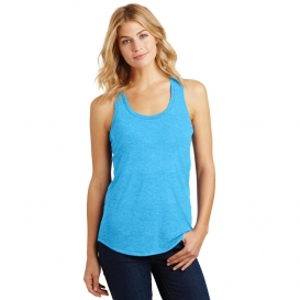 District Made DM138L Ladies Perfect Tri Racerback Tank - Turquoise Frost