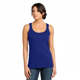 District Made DM481 Ladies Modal Blend Tank - Lapis Blue
