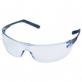 Delta Plus 01257 Helium 15 Safety Glasses - Clear Frame - Blue VLT Anti-Fog Lens