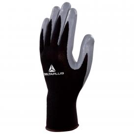 Delta Plus VE712GR Polyester Knitted Gloves with Nitrile Palm