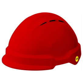 Delta Plus WELAMC2MIPSWRD Americana Vented Safety Helmet - Ratchet Suspension w/ MIPS - Red