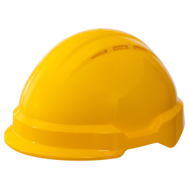 Delta Plus WEL21202YE Americana Safety Helmet - Ratchet Suspension - Yellow