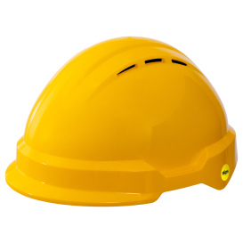 Delta Plus WELAMC2MIPSWYE Americana Vented Safety Helmet - Ratchet Suspension w/ MIPS - Yellow