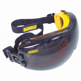 DEWALT DPG82-21 Concealer Goggles - Yellow Frame - Smoke Anti-Fog Lens