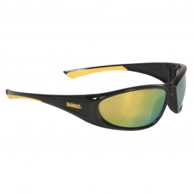 DEWALT DPG98-Y Gable Safety Glasses - Black/Yellow Frame - Yellow Mirror Lens