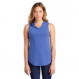 District DT1375 Women\'s Perfect Tri Sleeveless Hoodie - Royal Frost