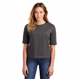 District DT6402 Women\'s V.I.T. Boxy Tee - Heathered Charcoal