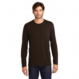 District DT105 Perfect Weight Long Sleeve Tee - Espresso