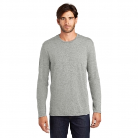 District DT105 Perfect Weight Long Sleeve Tee - Heathered Steel