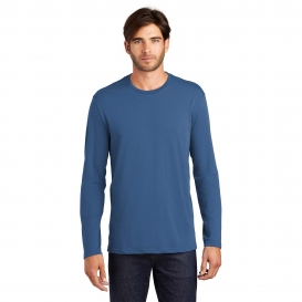 District DT105 Perfect Weight Long Sleeve Tee - Maritime Blue