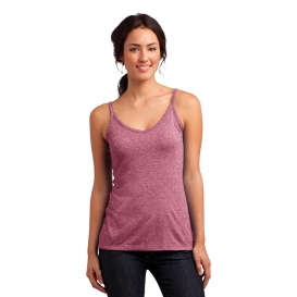 District DT263 Juniors Microburn Double V-Neck Tank - Sangria