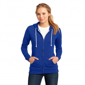 District DT290 Juniors Core Fleece Full-Zip Hoodie - Deep Royal