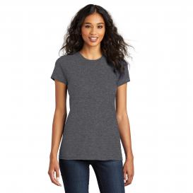 District DT5001 Women's Fitted The Concert Tee - Heathered Charcoal ...