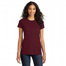 District DT5001 Women\'s Fitted The Concert Tee - Maroon
