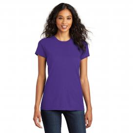 District DT5001 Women\'s Fitted The Concert Tee - Purple
