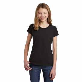 District DT6001YG Girls Very Important Tee - Black