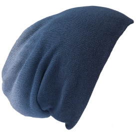 District DT618 Slouch Beanie - Navy Dip Dye