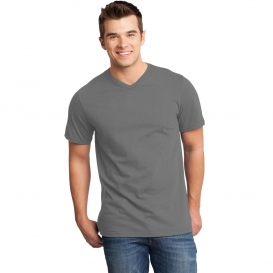 District DT6500 Young Mens Very Important Tee V-Neck - Grey