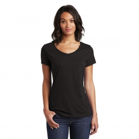 District DT6503 Women\'s Very Important Tee V-Neck - Black