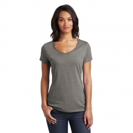 District DT6503 Women\'s Very Important Tee V-Neck - Grey Frost