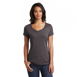 District DT6503 Women\'s Very Important Tee V-Neck - Heathered Charcoal