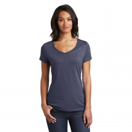 District DT6503 Women\'s Very Important Tee V-Neck - Heathered Navy