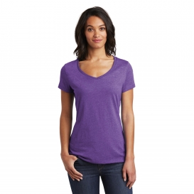 District DT6503 Women\'s Very Important Tee V-Neck - Heathered Purple