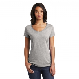 District DT6503 Women\'s Very Important Tee V-Neck - Light Heather Grey