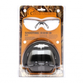 Ducks Unlimited DUCOMBO5710 Shooting Kit - Includes Ear Muffs & Clear Shooting Glasses