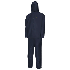 Dunlop 7641300 Irontex 3 Piece Rain Suit - Blue