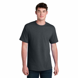 Port & Company PC01 Core Blend Recycled Tee - Dark Heather Grey