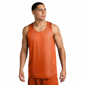 Sport-Tek ST5000 PosiCharge Reversible Mesh Tank - Deep Orange/White