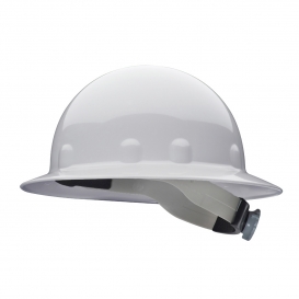 thumbnail image 2 of 3M White Full-Brim Hard Hat – Non-Vented, Ratchet Suspension – ANSI Class G & E – Model CHH-FB-R-W6 2 of 6