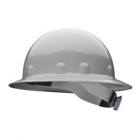 Fibre Metal E1RW Full Brim Hard Hat - Ratchet Suspension - Gray
