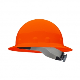 Fibre Metal E1RW Full Brim Hard Hat - Ratchet Suspension - Hi-Viz Orange