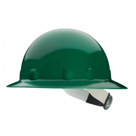 Fibre Metal E1RW Full Brim Hard Hat - Ratchet Suspension - Green