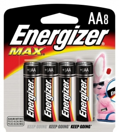 AA Energizer Batteries, Max Line, 8-pack