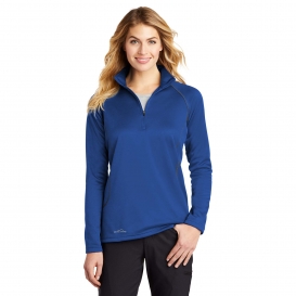 Eddie Bauer EB237 Ladies Smooth Fleece 1/2-Zip - Cobalt Blue