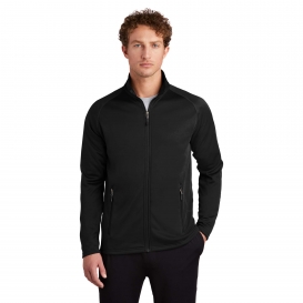 Eddie Bauer EB246 Smooth Base Layer Full-Zip Fleece - Black