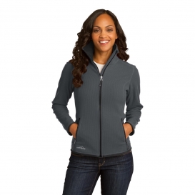 Eddie Bauer EB223 Ladies Full-Zip Vertical Fleece Jacket - Iron Gate