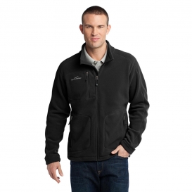Eddie Bauer EB230 Wind Resistant Full-Zip Fleece Jacket - Black