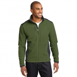 Eddie Bauer EB232 Full-Zip Sherpa Fleece Jacket - Evergreen/Grey Steel