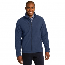 Eddie Bauer EB532 Shaded Crosshatch Soft Shell Jacket - Blue